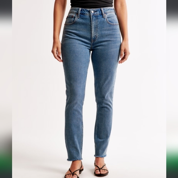 Abercrombie & Fitch The Skinny High Rise Curve Love Medium Womens Sz 28/6R NWT - Picture 3 of 15